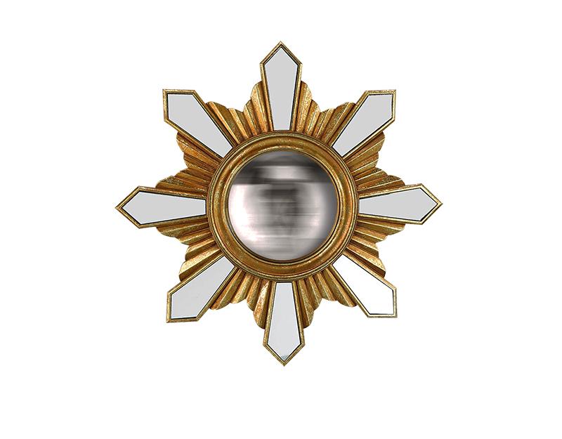 Photo n°1 du produit Miroir soleil rond convexe 35cm-GR331C35-0