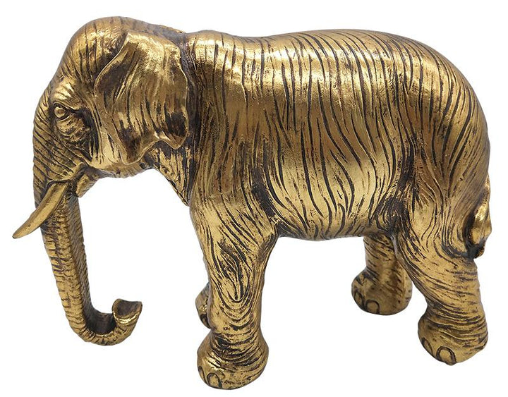 Photo n°1 du produit Statue éléphant doré 28x11x20cm-ST52T28-0