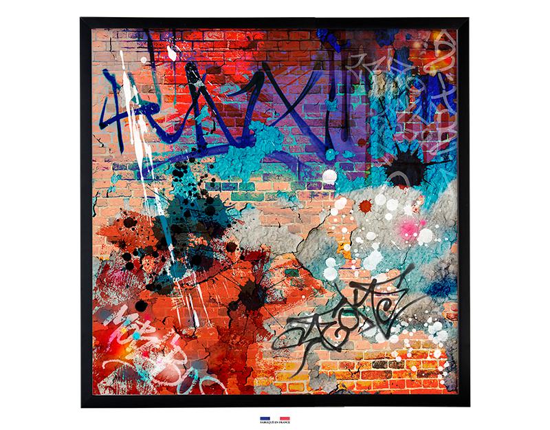 Photo n°1 du produit Toile imprimée graffiti STREET ART I 60x60-H13420010-0