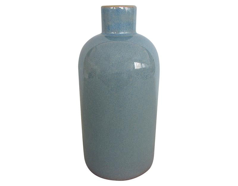 Photo n°1 du produit Vase céramique bleu 11,5x33,5cm-476T33-0