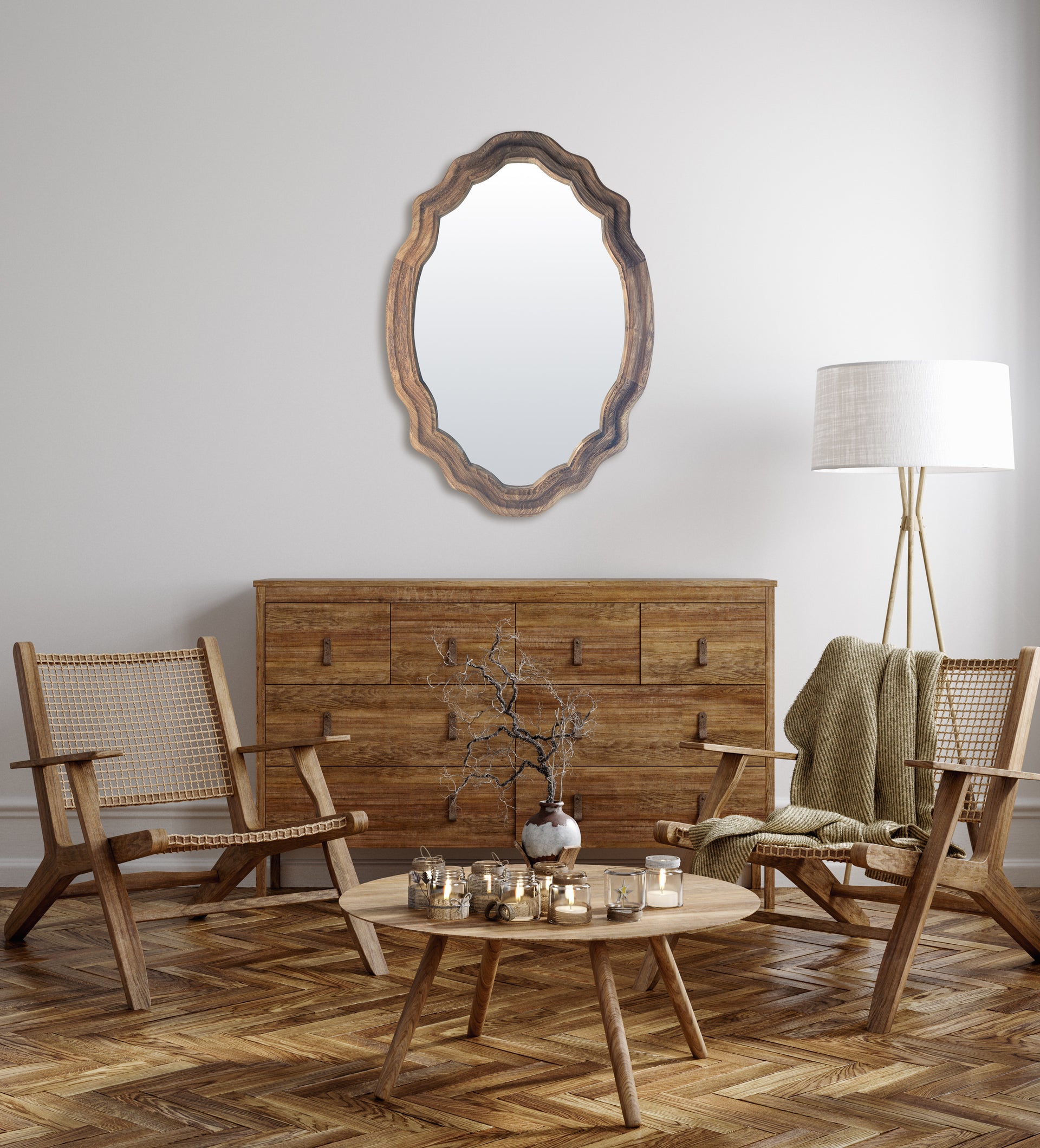 Miroir bois 61x86cm