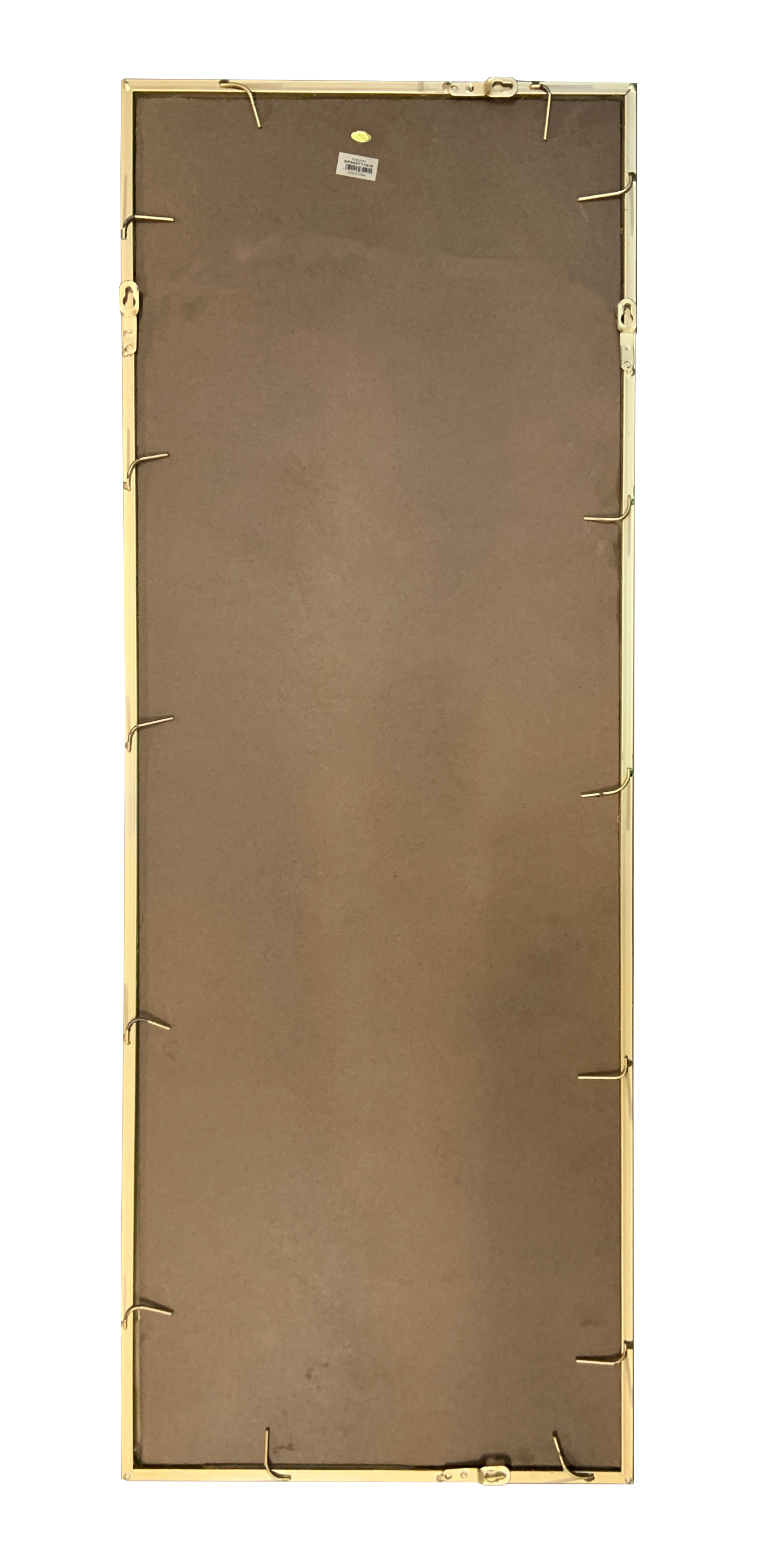 Miroir long métal doré 40x110cm