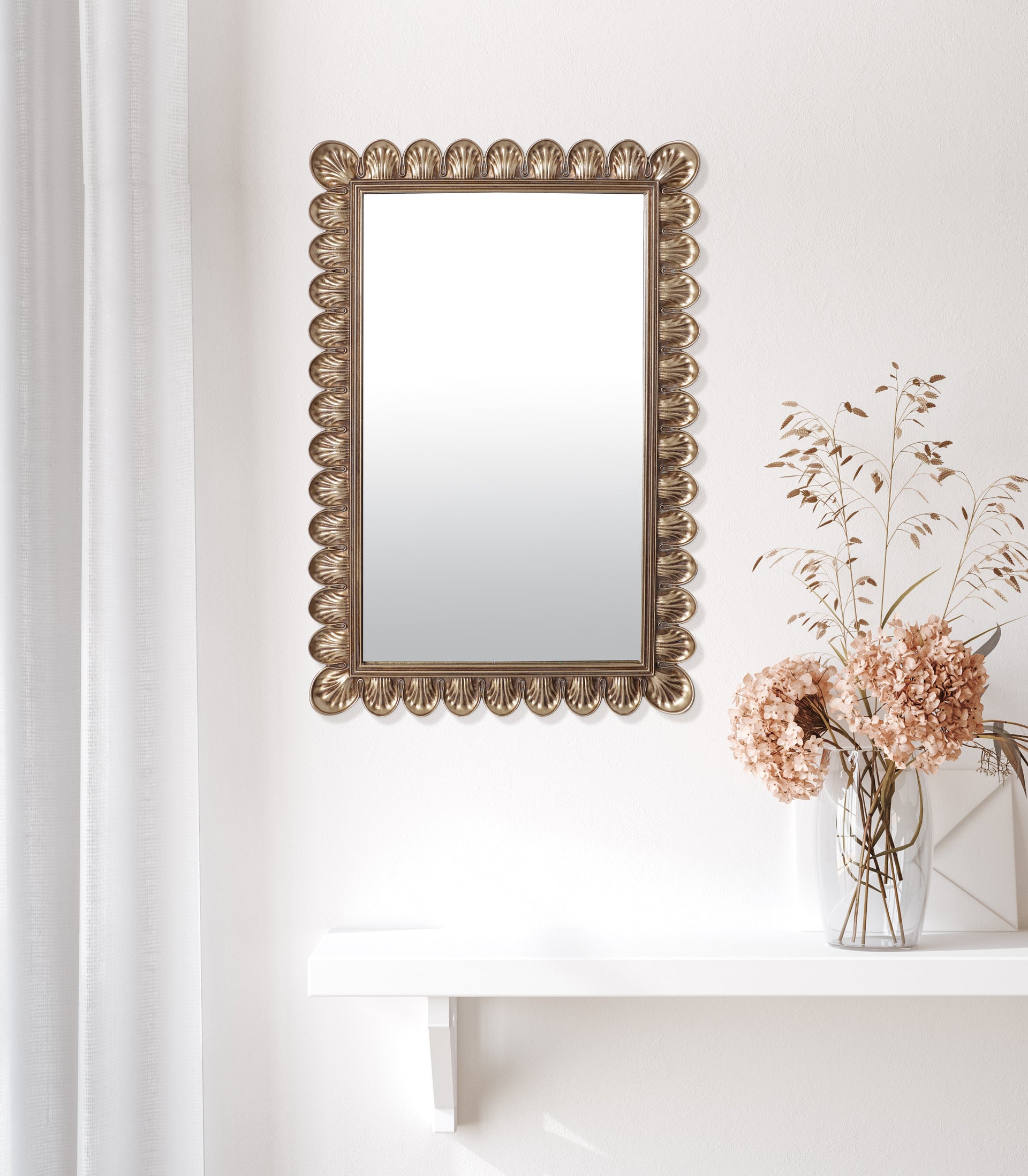 Miroir doré 29x44cm