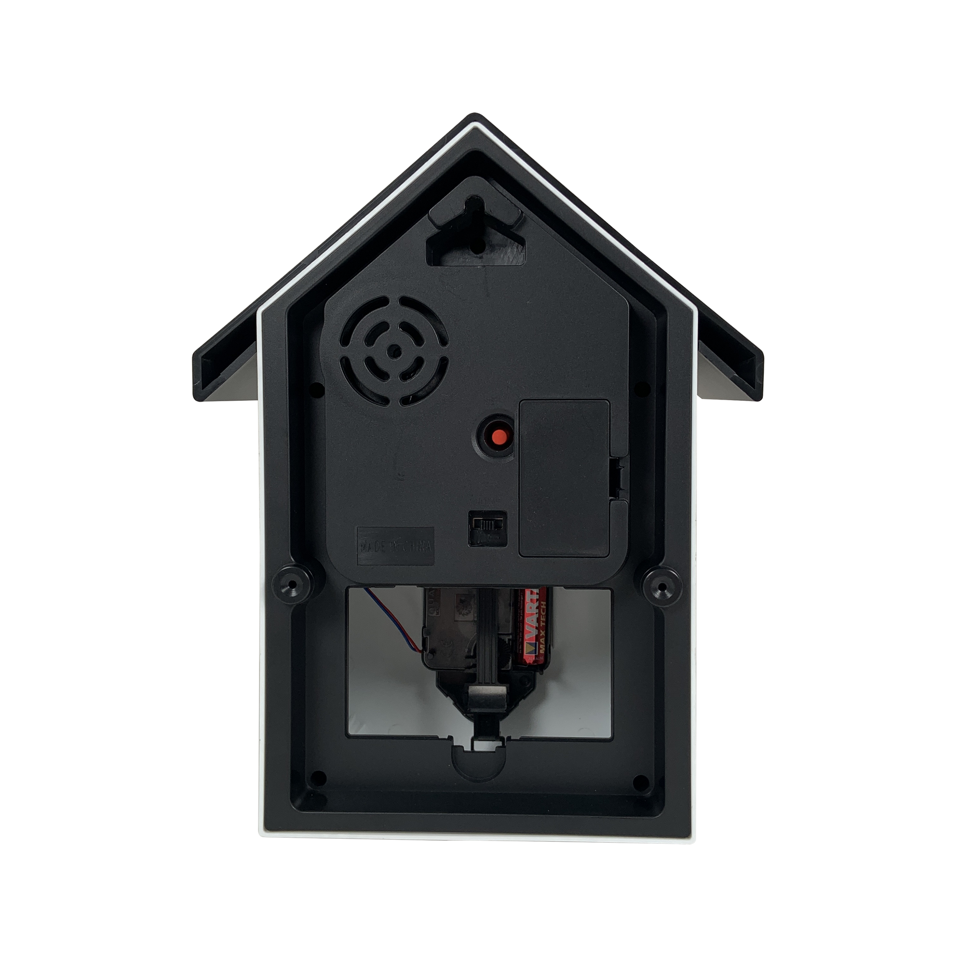 Horloge coucou blanc et noir 20x10x34.5cm