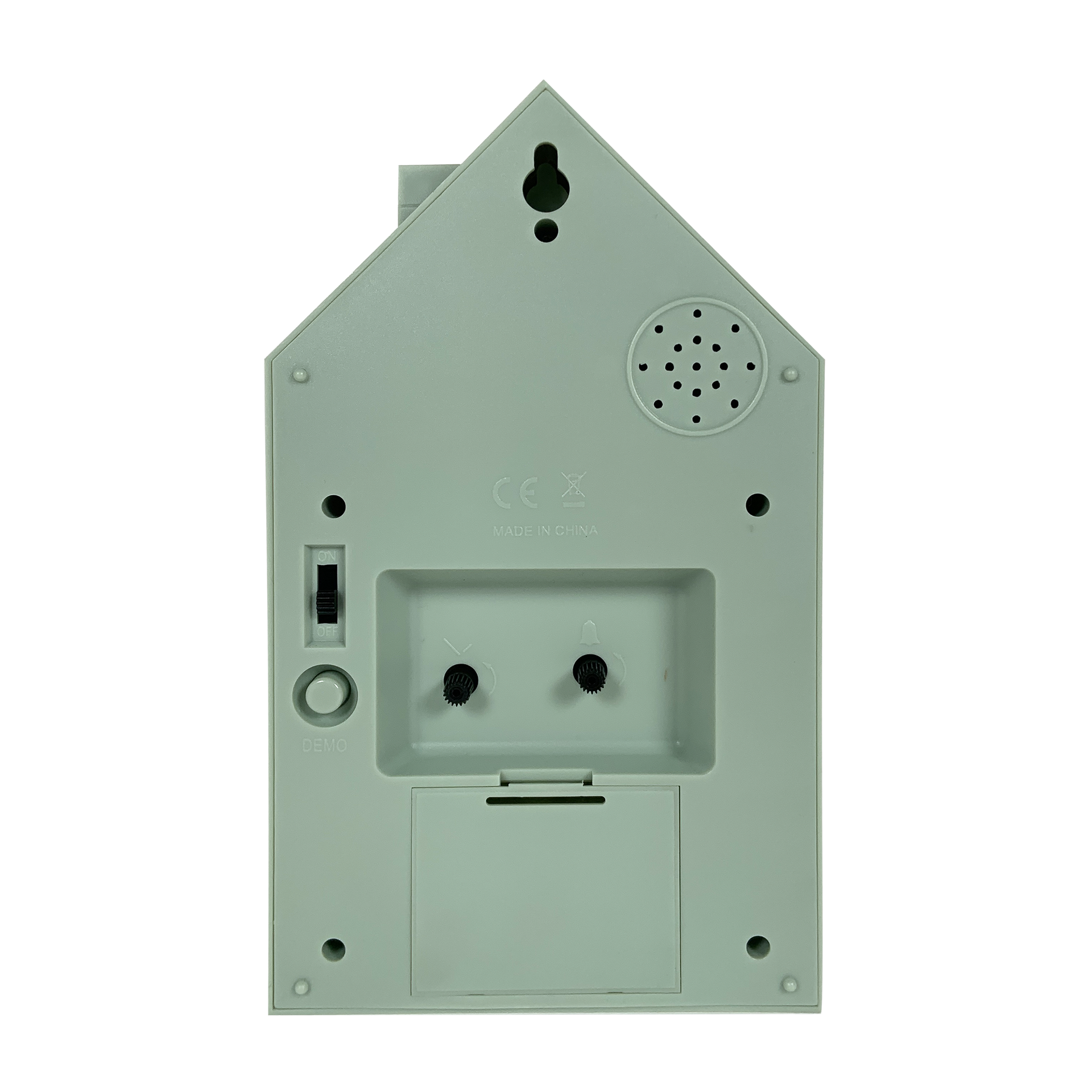 Réveil coucou maison vert 12.5x6.5x21.5cm