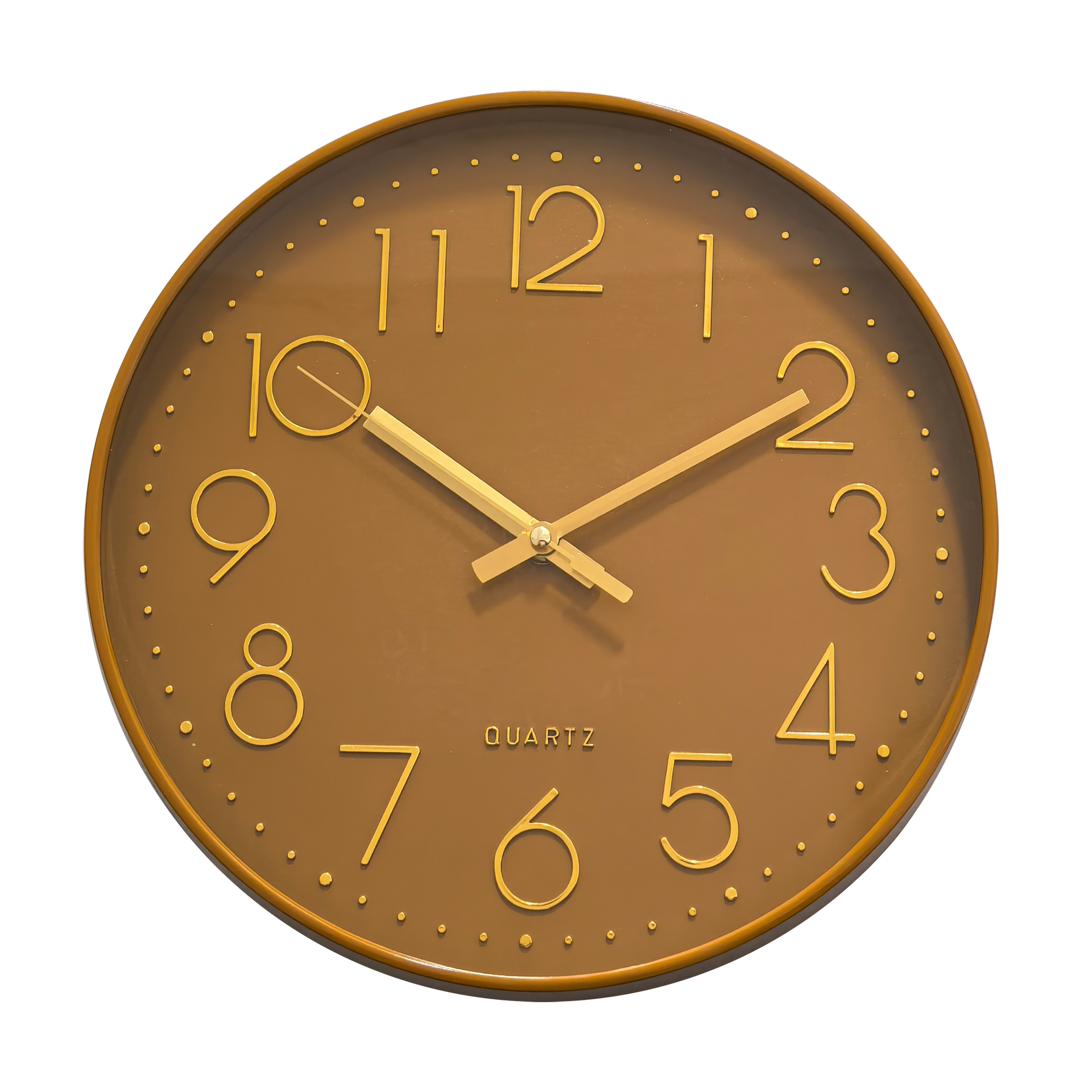 Horloge color jaune ocre 30,5cm