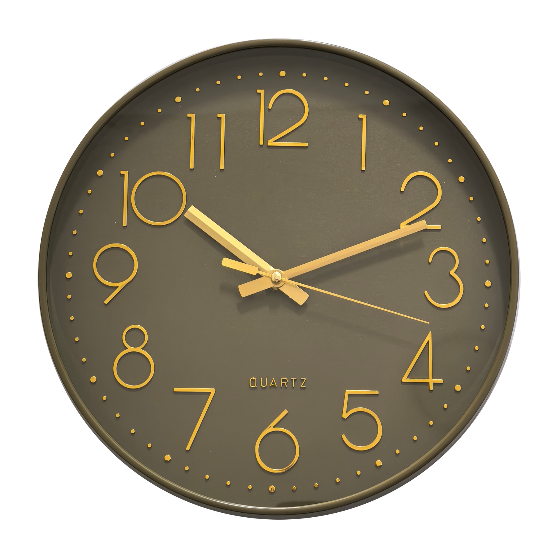 Horloge color jaune ocre 30,5cm