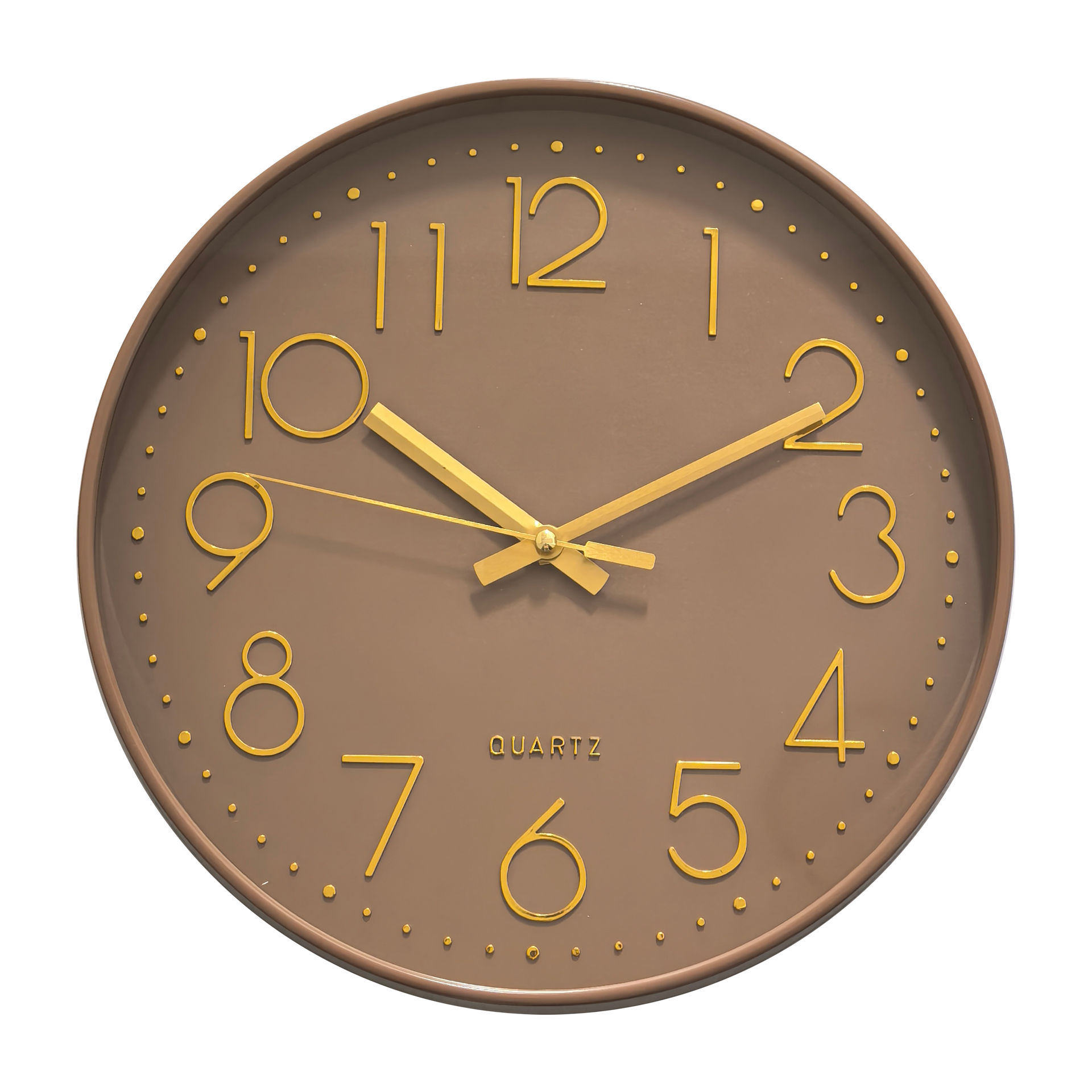 Horloge color café au lait 30,5cm
