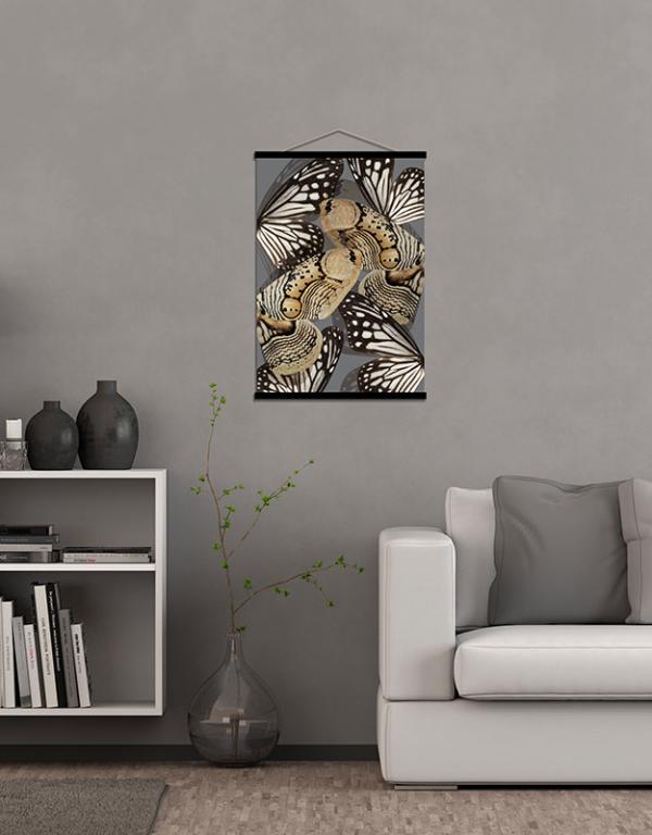 Photo n°2 du produit Affiche Kakemono Papillons vintage 50x70cm-KAKEMO66T70-0