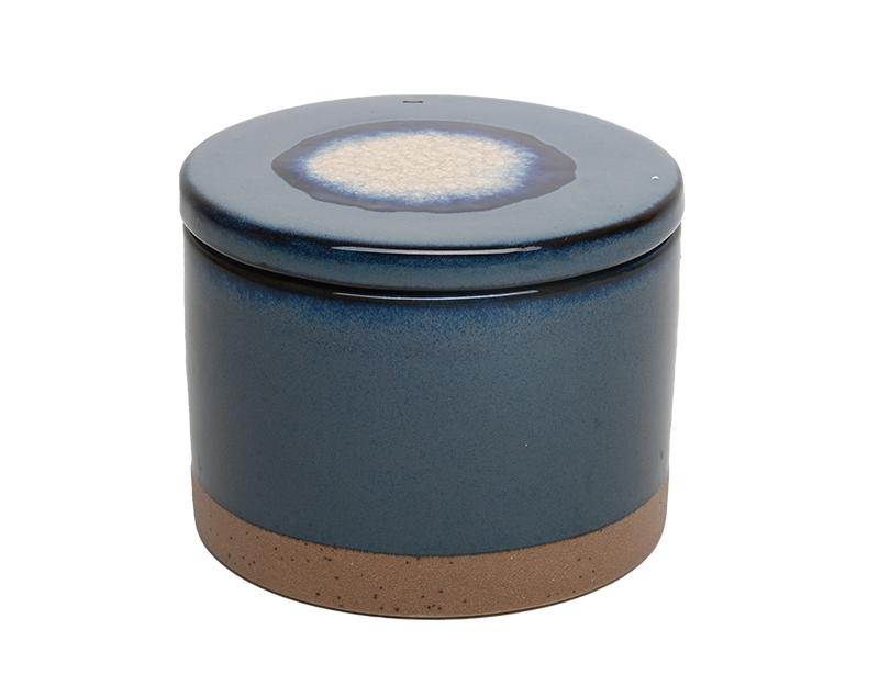Photo n°1 du produit Boite céramique bleu 12.2x9.5cm-639BTE-0
