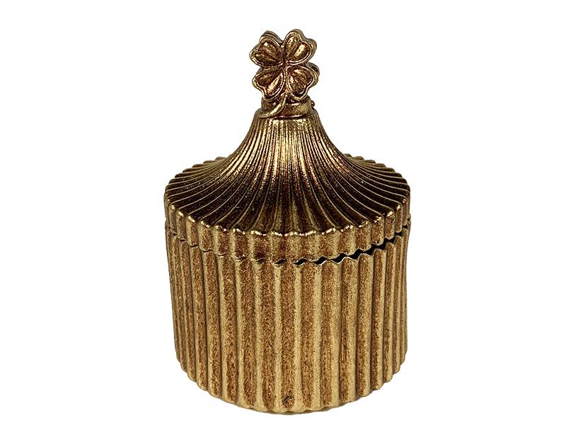 Photo n°1 du produit Boite dorée trèfle 6,5x9,5cm-506BTE-0