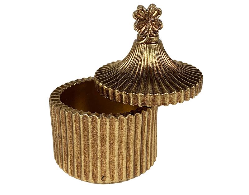 Photo n°2 du produit Boite dorée trèfle 6,5x9,5cm-506BTE-0