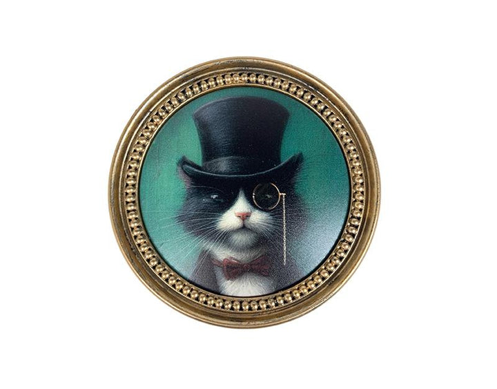Photo n°3 du produit Boite noir et doré chat aristo 12x7.5cm-843BTE-0