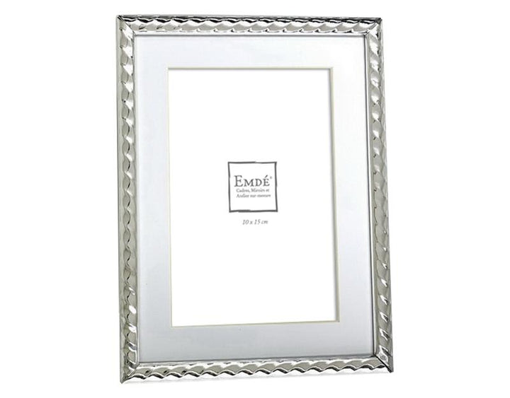 Photo n°1 du produit Cadre métal argent tortillons 15x20cm-405T20-0