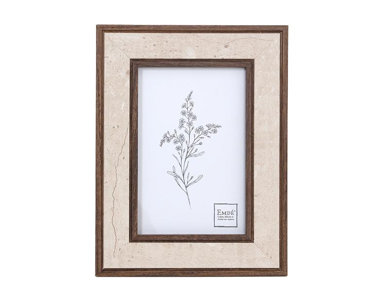 Photo n°1 du produit Cadre photo effet travertin 10x15cm-612T15-0