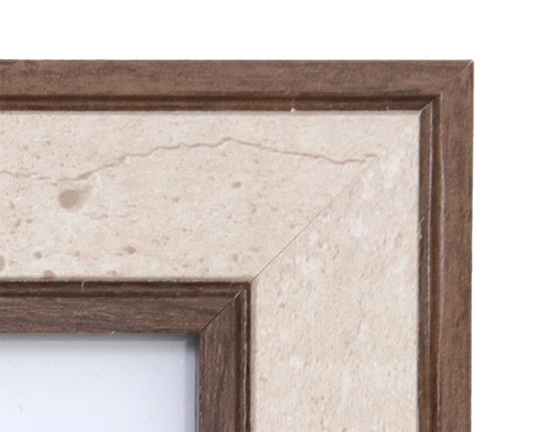 Photo n°2 du produit Cadre photo effet travertin 10x15cm-612T15-0