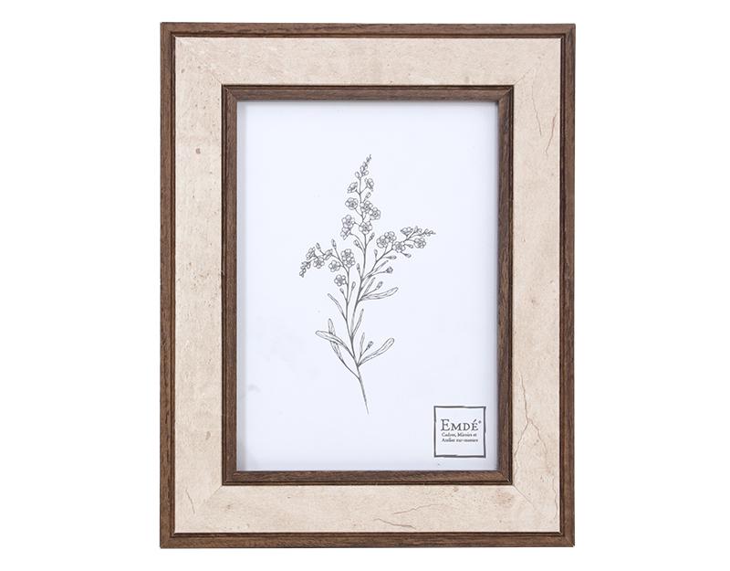Photo n°1 du produit Cadre photo effet travertin 13x18cm-612T18-0