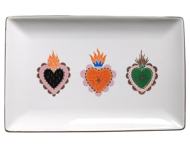 Photo n°1 du produit Coupelle céramique ex-voto colorés 25x16.5cm-532T25-0