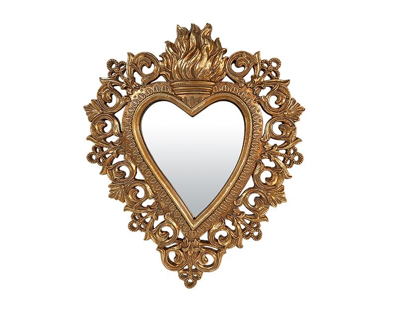 Photo n°1 du produit Déco miroir ex-voto coeur 24.8x29.8cm-931T29-0