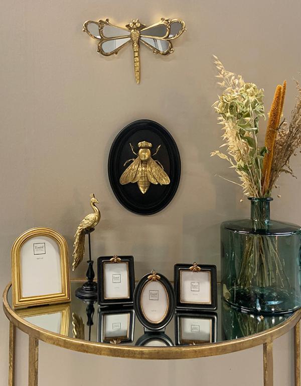 Photo n°2 du produit Déco murale abeille noir et doré 21x27.5cm-185T27-0