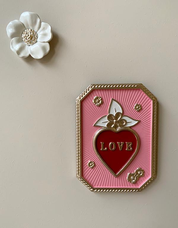 Photo n°2 du produit Déco murale cœur love 15x20cm-812T20-0
