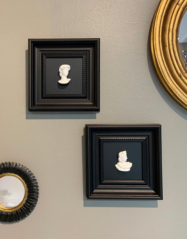 Photo n°2 du produit Déco murale encadrée antique 21.5cm-755C21-0