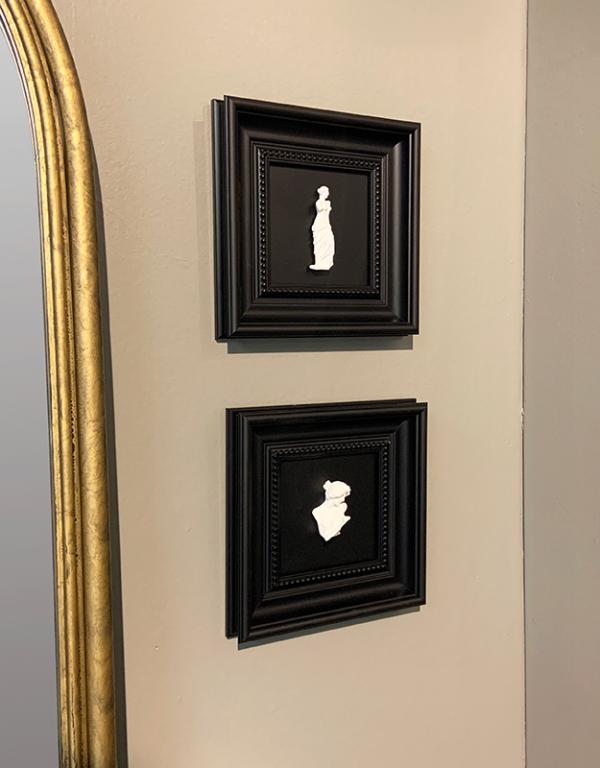 Photo n°2 du produit Déco murale encadrée antique 21.5cm-758C21-0