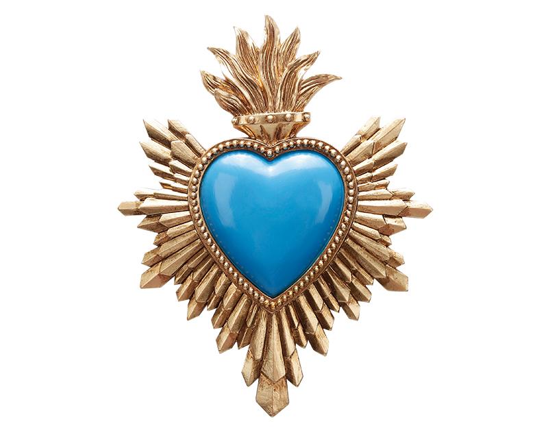 Photo n°1 du produit Déco murale ex-voto bleu 14,4x18,5cm-472BT18-0