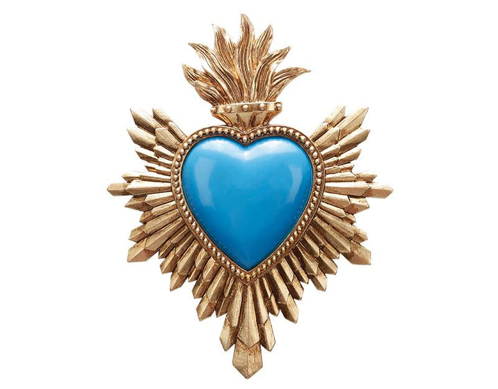 Photo n°1 du produit Déco murale ex-voto bleu 14,4x18,5cm-472BT18-0