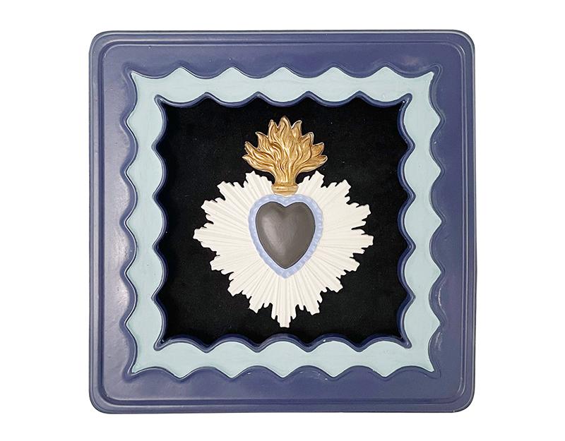 Photo n°1 du produit Déco murale ex-voto coloré bleu 14.3cm-939C14-0