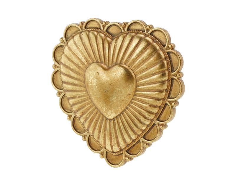 Photo n°2 du produit Déco murale ex-voto doré 12x12cm-915T12-0