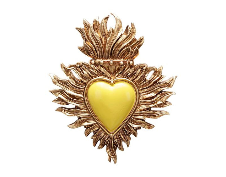 Photo n°1 du produit Déco murale ex-voto jaune 10x12cm-471JT12-0