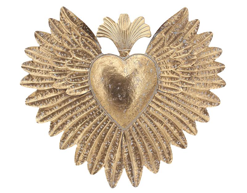 Photo n°1 du produit Déco murale ex-voto métal doré 81.5x72cm-968T81-0