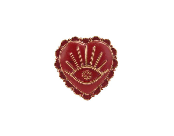 Photo n°1 du produit Déco murale ex-voto oeil rouge 8x8cm-918T08-0