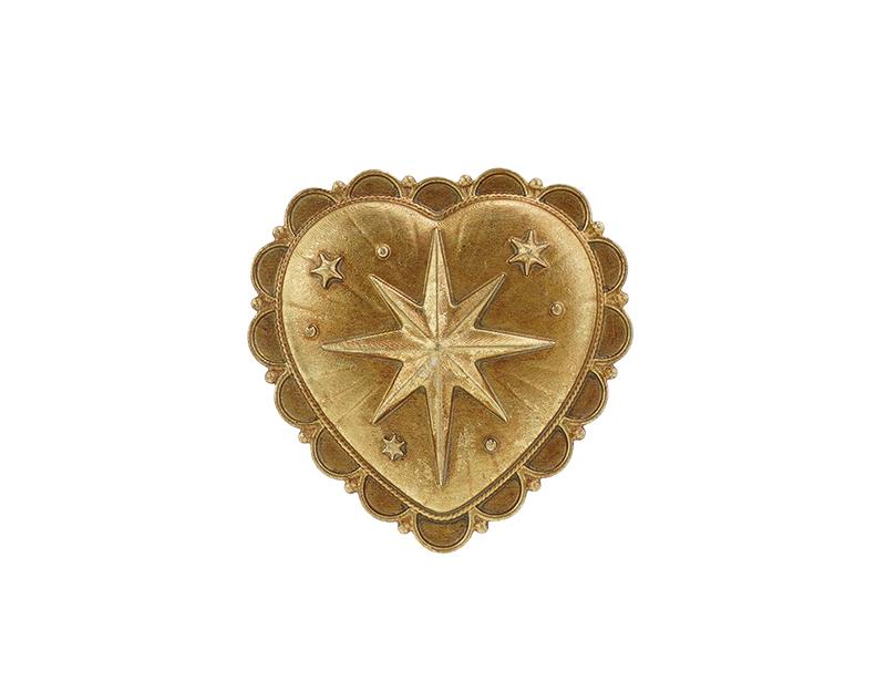 Photo n°1 du produit Déco murale ex-voto étoile doré 8x8cm-916T08-0