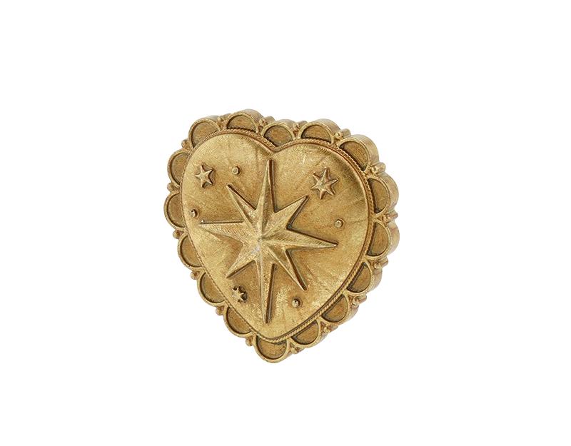 Photo n°2 du produit Déco murale ex-voto étoile doré 8x8cm-916T08-0