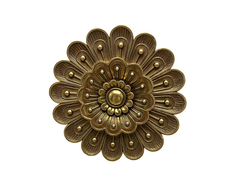 Photo n°1 du produit Déco murale fleur dorée 15cm-286C15-0