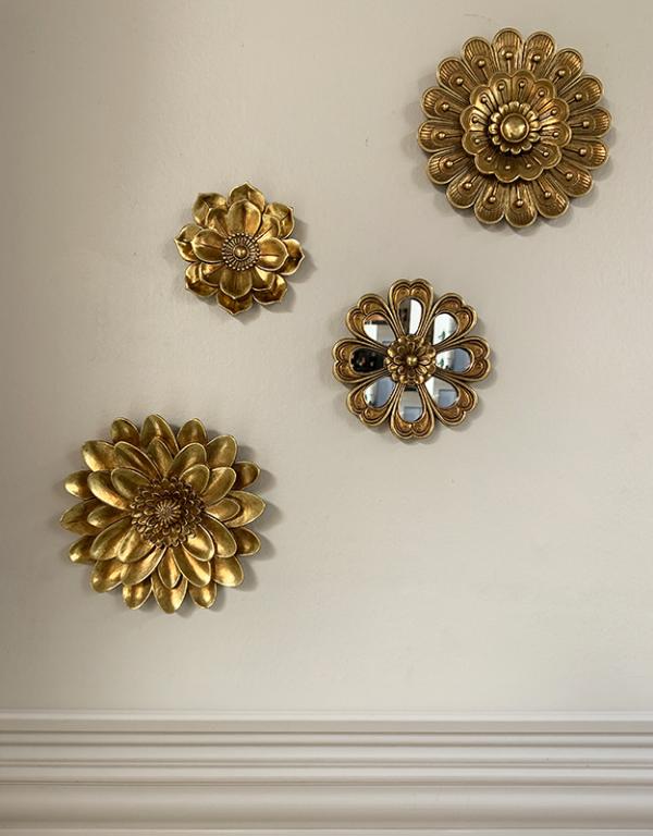 Photo n°2 du produit Déco murale fleur dorée 15cm-286C15-0