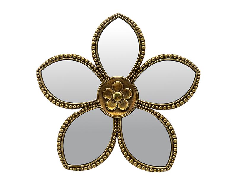Photo n°1 du produit Déco murale fleur miroir 20.5cm-982C20-0