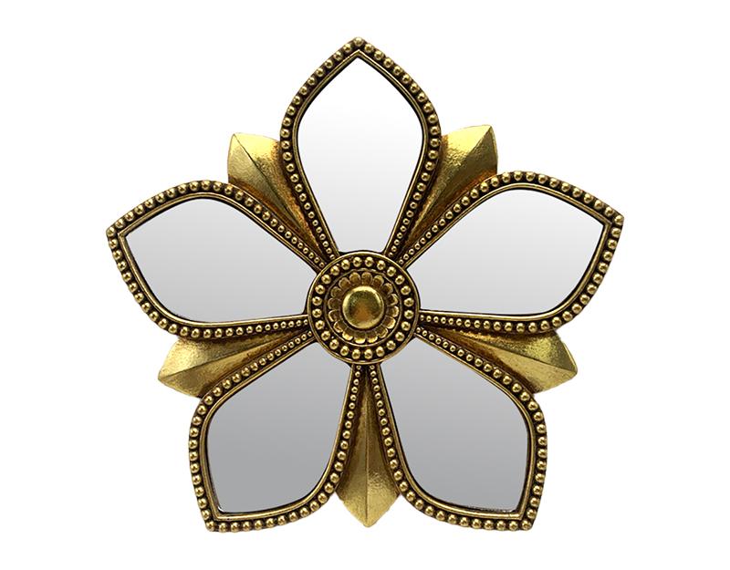 Photo n°1 du produit Déco murale fleur miroir 20.5cm-983C20-0