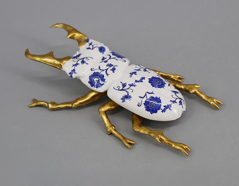 Photo n°2 du produit Déco murale lucane motifs fleuris 15x9x3.5cm-837T15-0