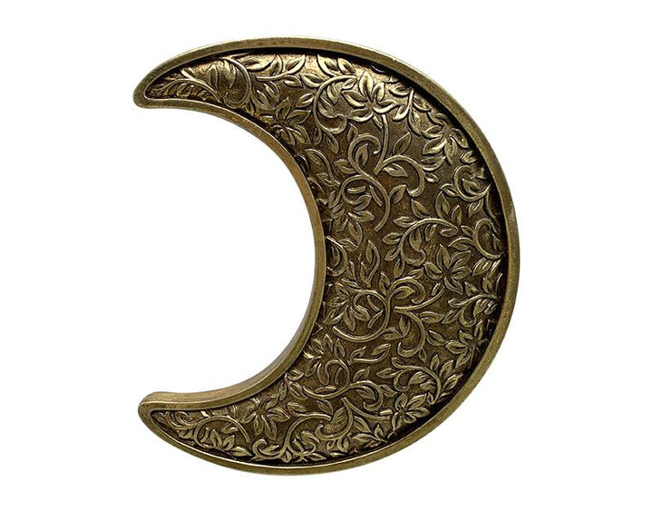 Photo n°1 du produit Déco murale lune motifs doré 15x17.8cm-770C17-0