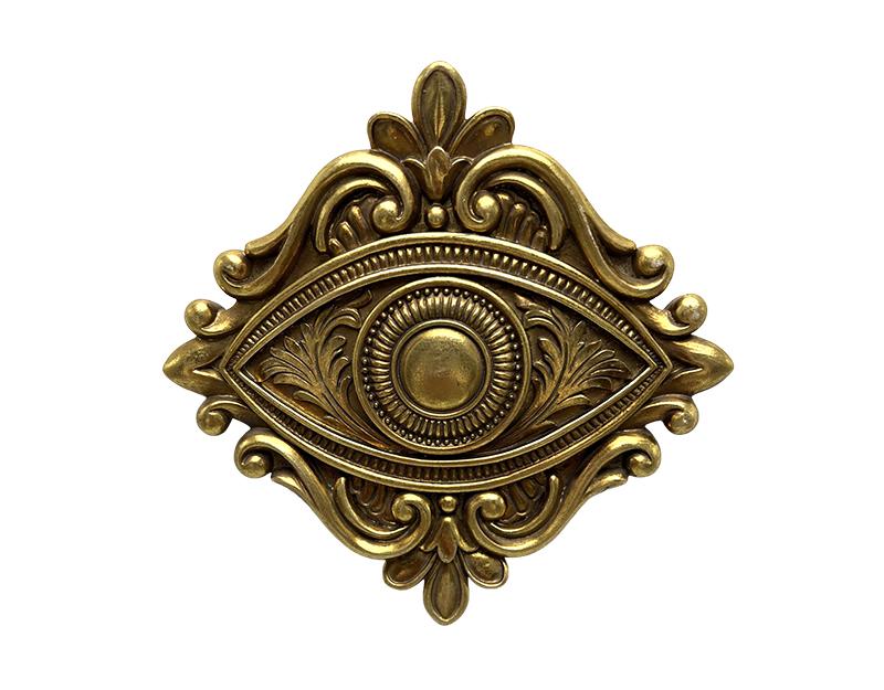 Photo n°1 du produit Déco murale oeil doré 13.2x13cm-289T13-0