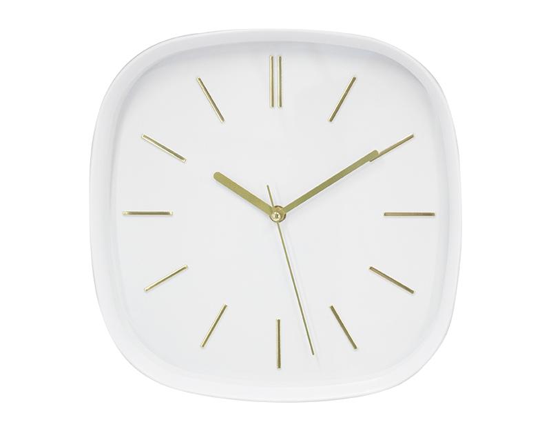Photo n°1 du produit Horloge carrée blanc 30cm-H418C30-0
