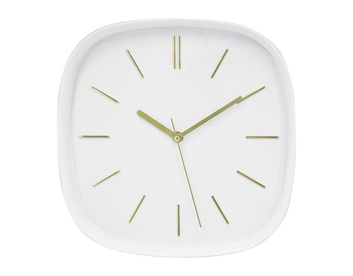 Photo n°1 du produit Horloge carrée blanc 30cm-H418C30-0
