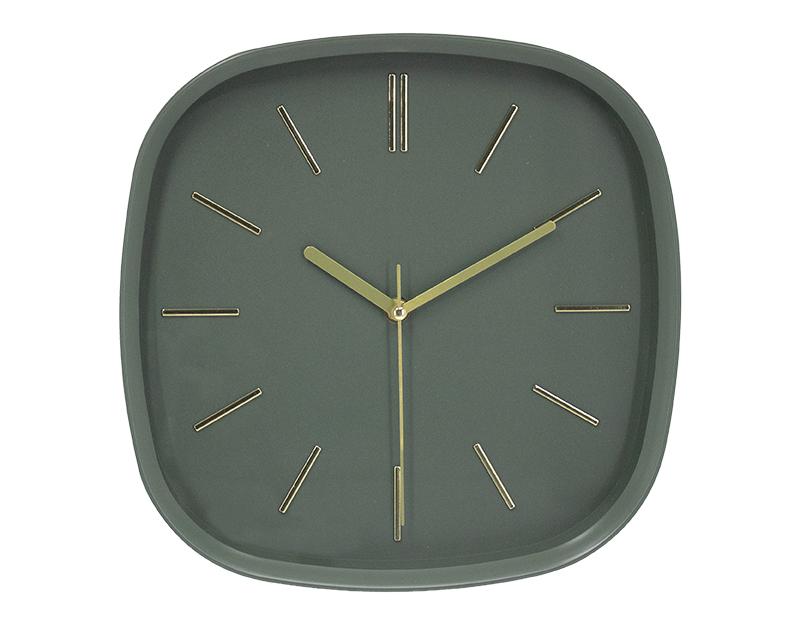 Photo n°1 du produit Horloge carrée vert 30cm-H419C30-0