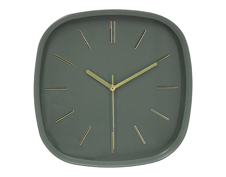 Photo n°1 du produit Horloge carrée vert 30cm-H419C30-0