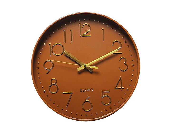 Photo n°1 du produit Horloge color block terracotta 30.5cm-H341C30-0