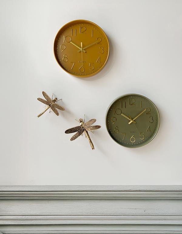 Photo n°2 du produit Horloge color jaune ocre 30,5cm-H400C30-0