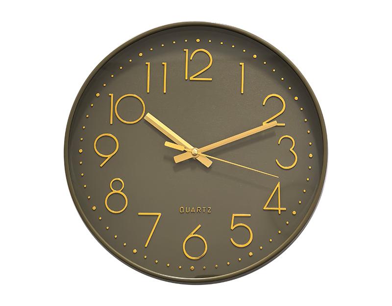 Photo n°1 du produit Horloge color kaki 30,5cm-H401C30-0